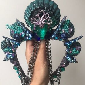 Sea Shell Mermaid Crown - handmade - Halloween costume